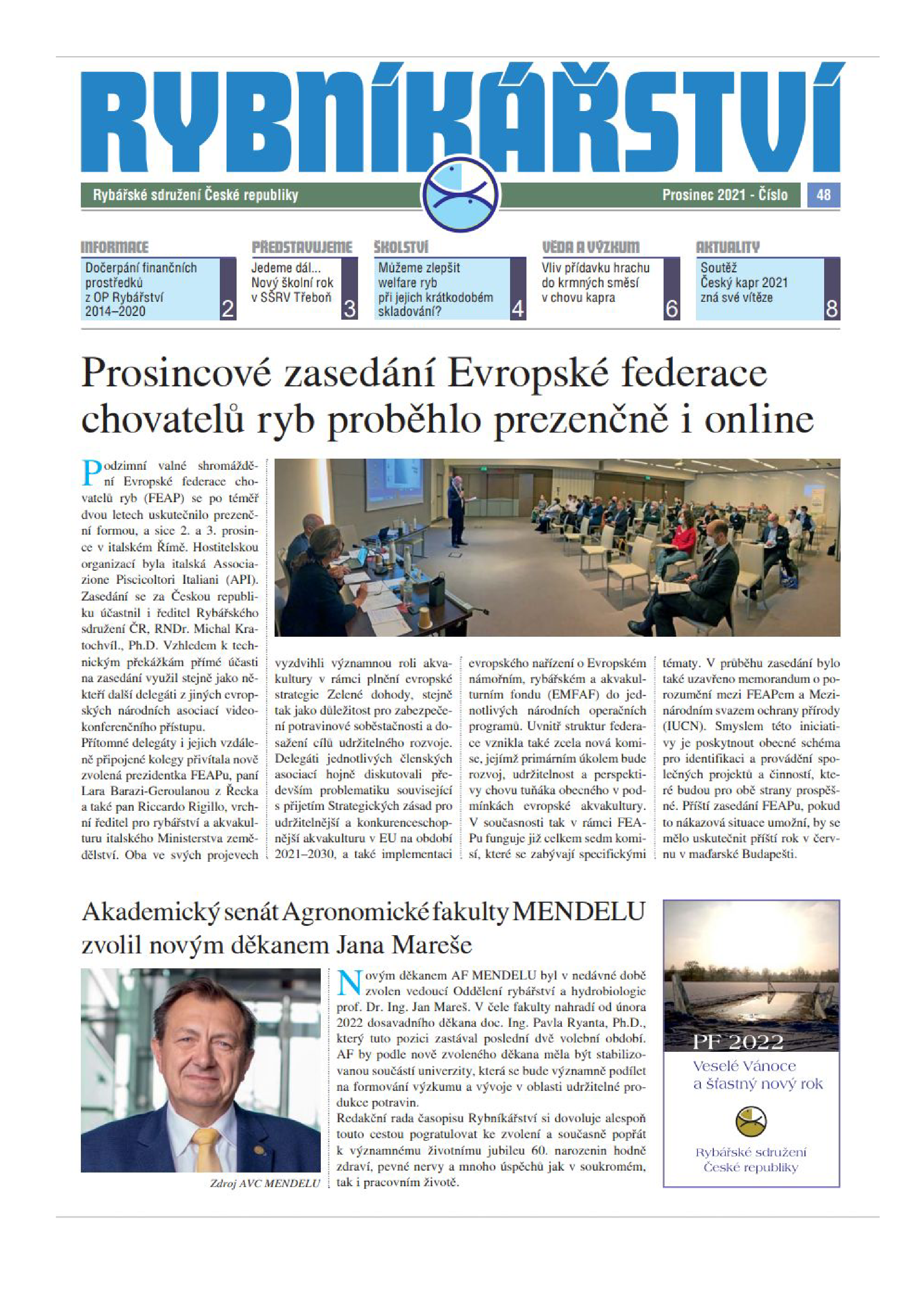 Rybníkářství 48. číslo, prosinec 2021