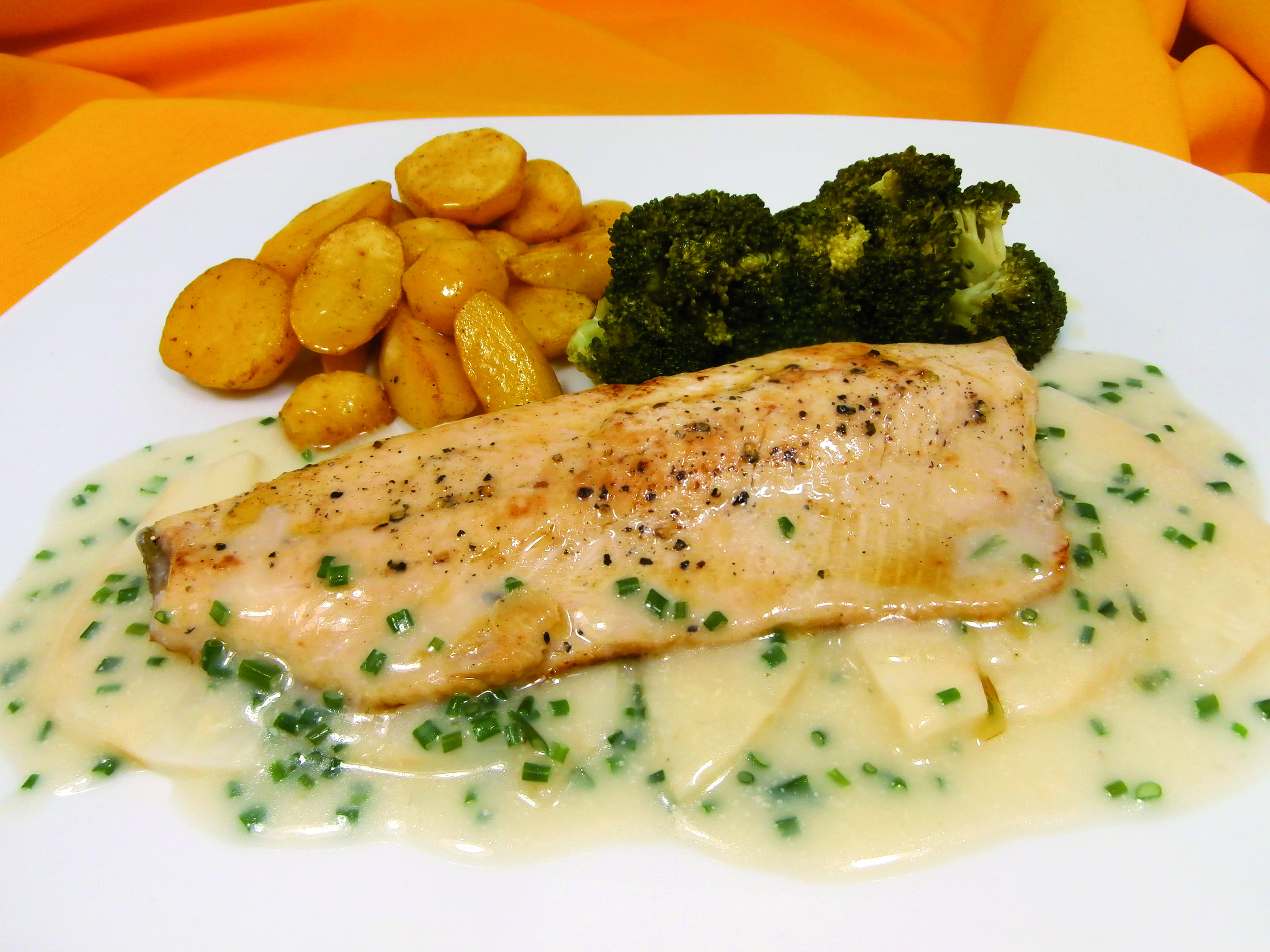 Recept pstruha na celerovém lůžku