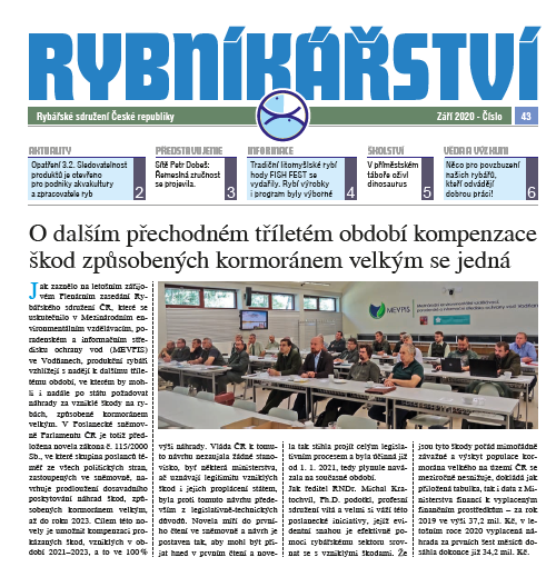 Rybníkářství 43. číslo září 2020
